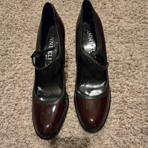Anne Klein Shoes - Anne Klein New York Mary Jane Heels Size 8.5, Cranberry!